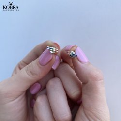 "Spring" sterling silver earrings with colored stones