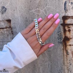 "Clinton" 10mm panzer armbnd i sterling slv