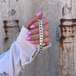 "Clinton" 10mm panzer armbnd i sterling slv