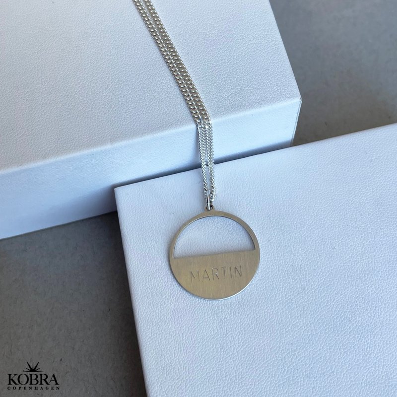 "Logan" Necklace for men in sterling silver incl. engraving