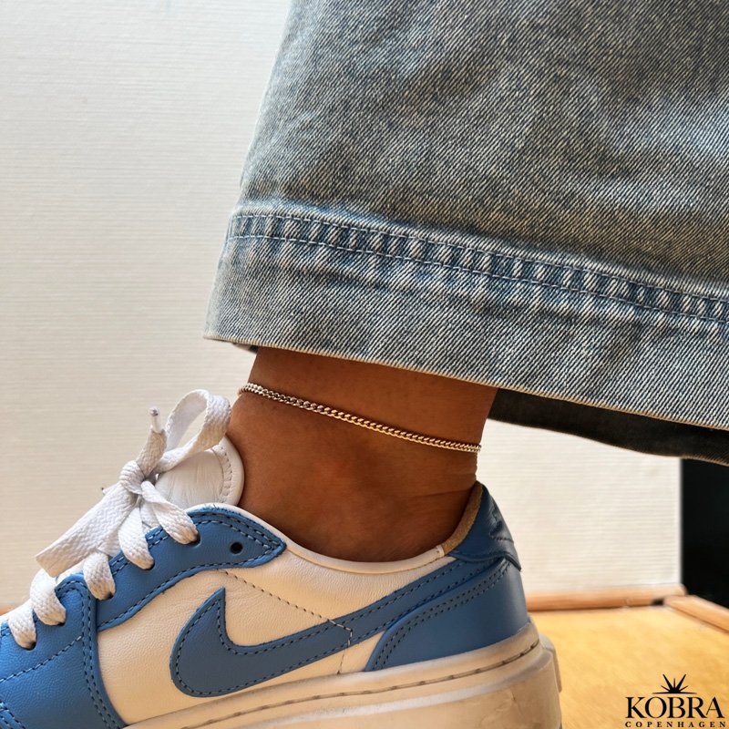 "Clinton" 3mm panzer ankelkde i sterling slv