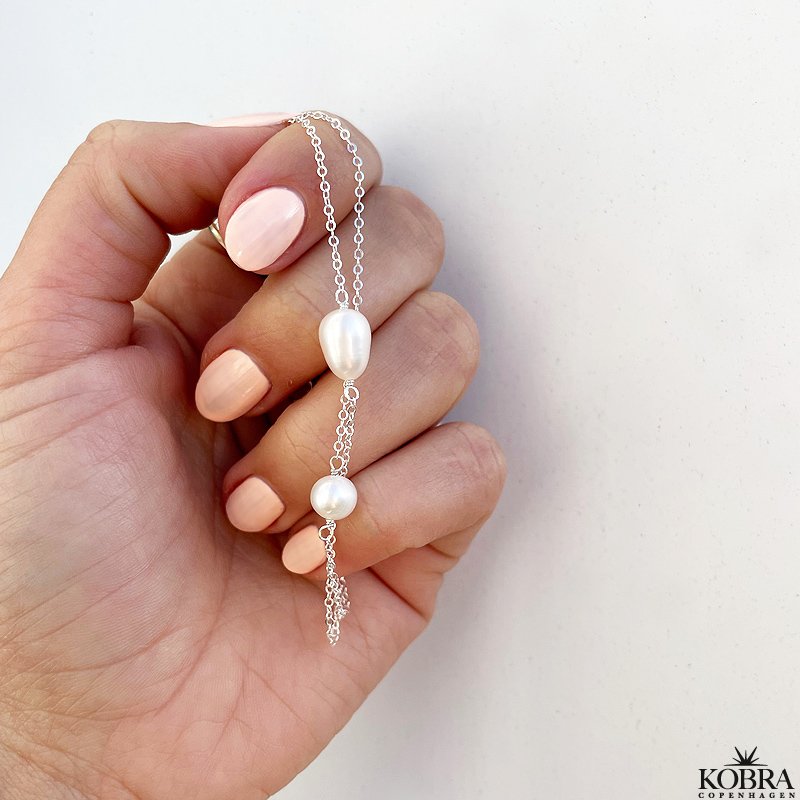 "LaBelle" perle armbnd med slvkder