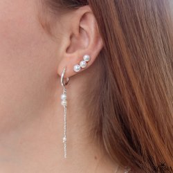 "Sonia" perlereringe i slv