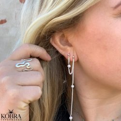 "Monroe" slv til 2 huller i ret 1 stk.