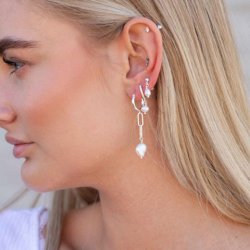 "Pilgrimme" slv perlereringe med chunky kde