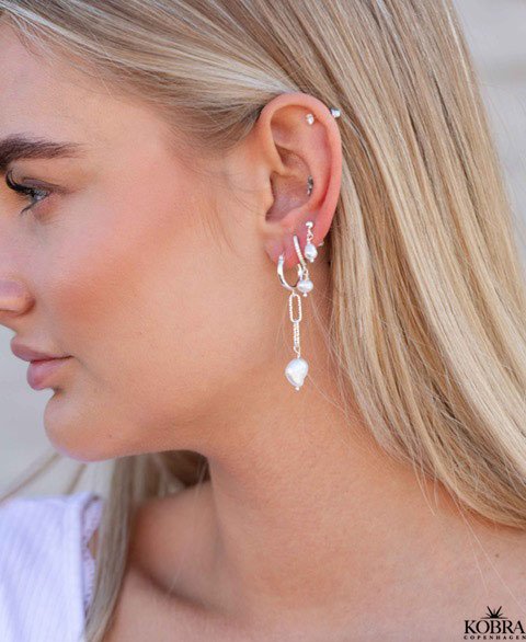 "Pilgrimme" slv perlereringe med chunky kde