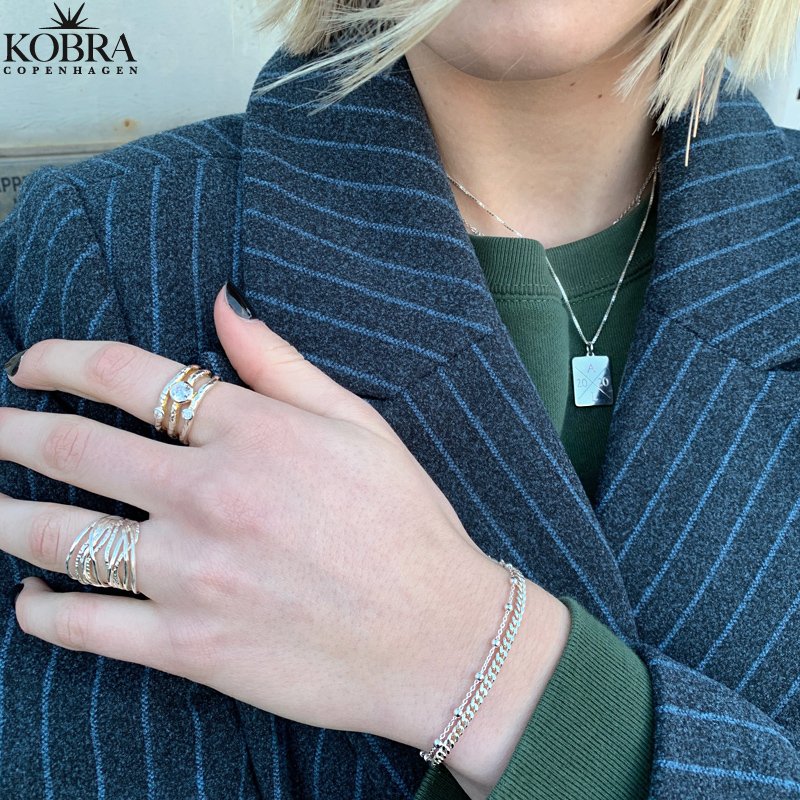 "Reign" slv halskde med gravering og venezia kde