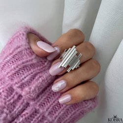 "Empire" hndlavet ring i sterling slv 