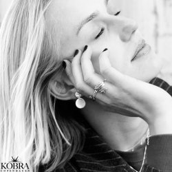 "Scarlett" ring i sterling sølv med blade