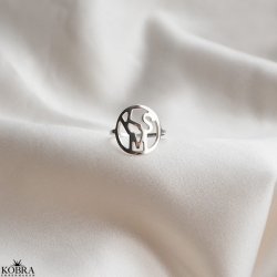 "Close To You" handmade silver ring with your letters