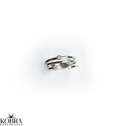 "Sun, Moon and Star" slv ringe - 3i1