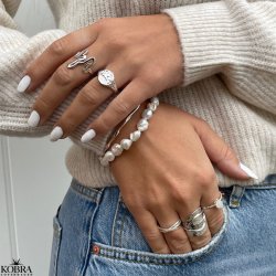 "Envy" Chunky sølv ring i organisk design