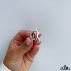 "Nagini" hndlavet slange ring i sterling slv