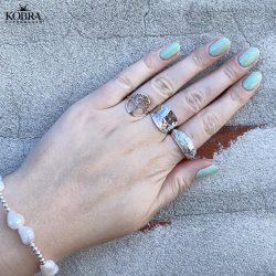 "Forever" livets tr ring i sterling slv