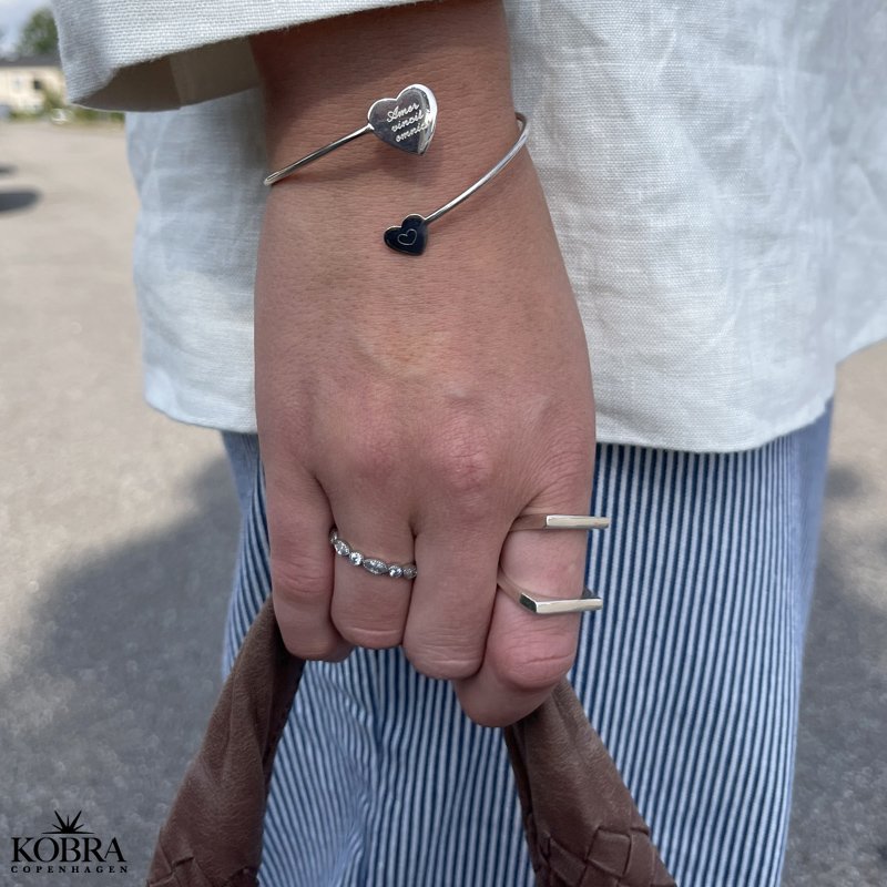 "Firenze" slv ring med hvide sten