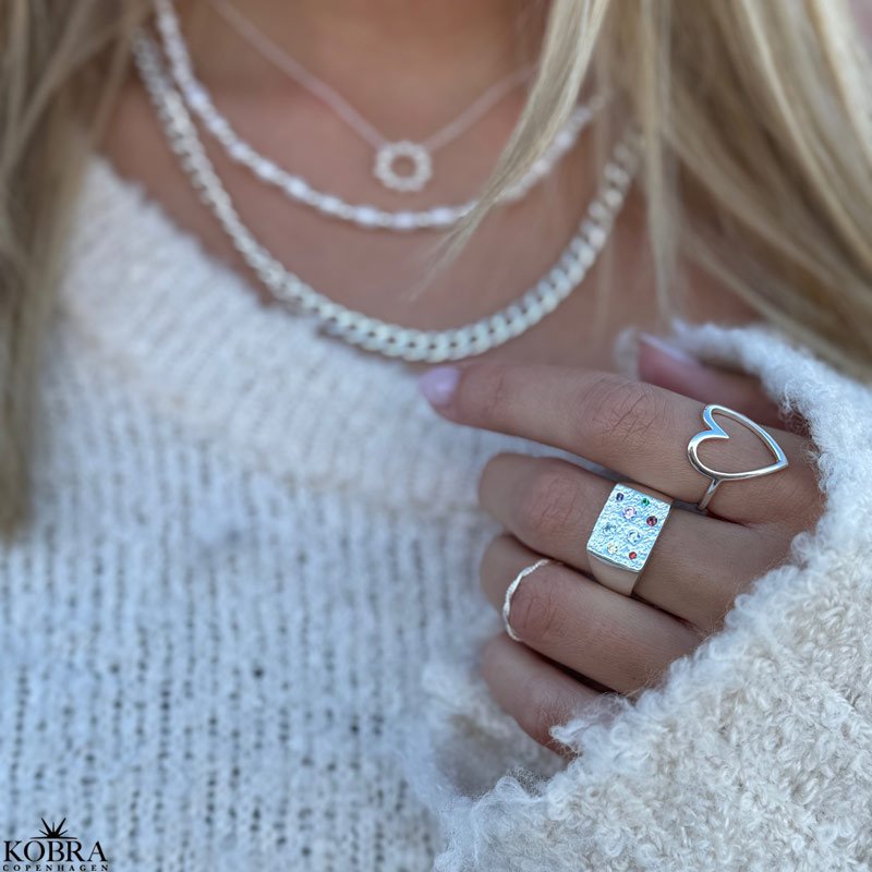 "Sally" twisted silver ring