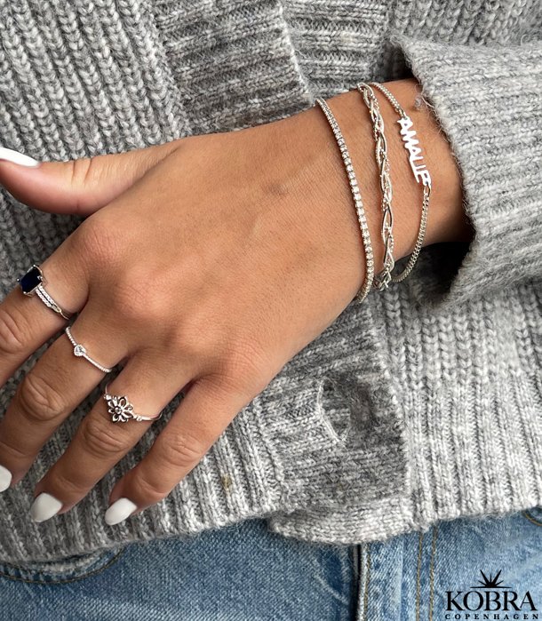 "Ivy" tennis armbnd i sterling slv 