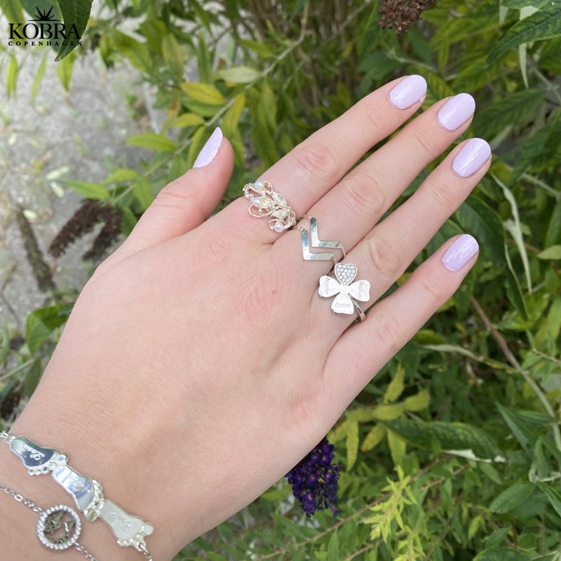 "Jade" silver ring, with your personal engraving