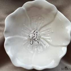 "Nagini Organic" sterling slv slange ring