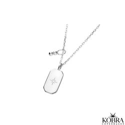 "Twinkle" slv halskde med stjerne og charm