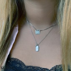 "Twinkle" slv halskde med stjerne og charm