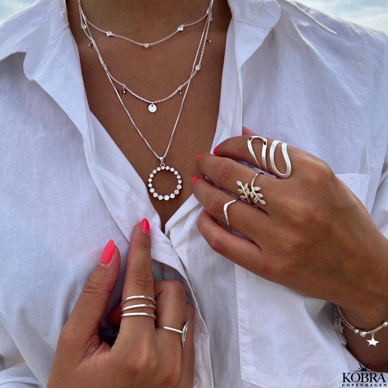 "Sway" enkel blget ring i slv