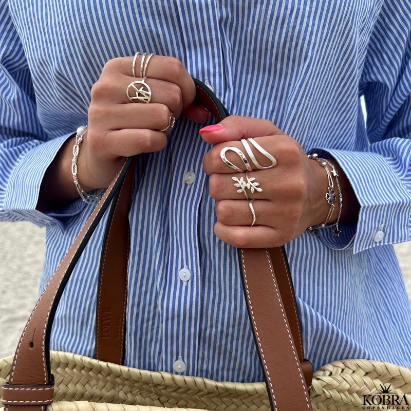  "Mina" bracelet with star pendants in silver
