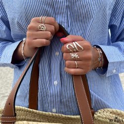 "Sway" enkel blget ring i slv