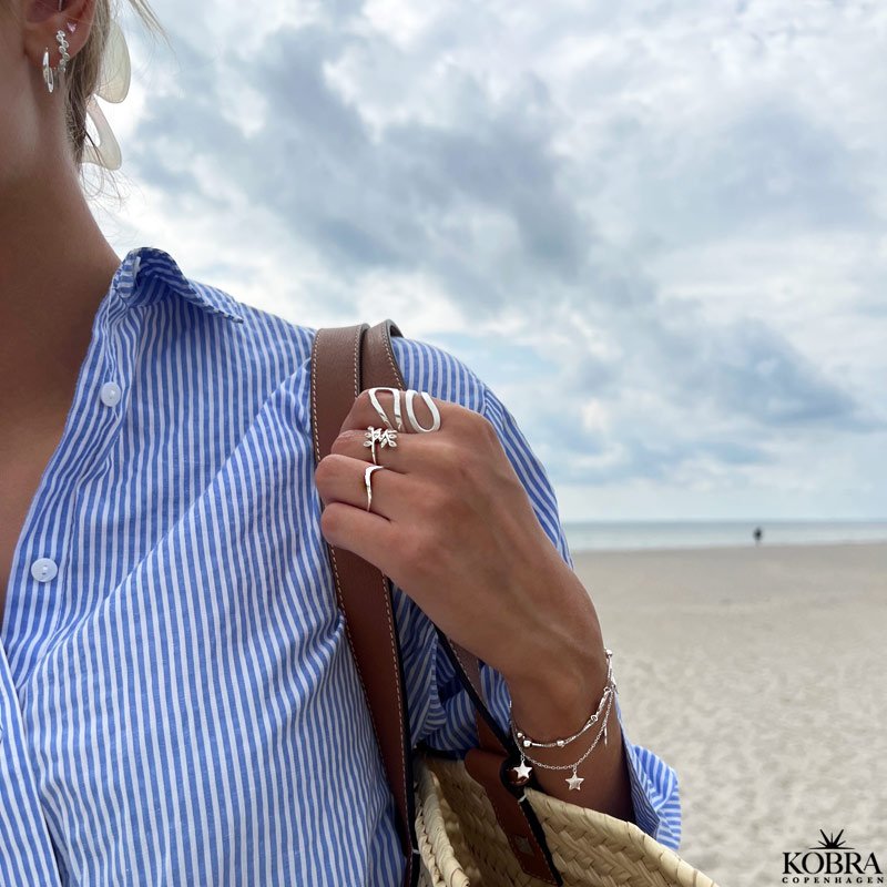  "Mina" bracelet with star pendants in silver