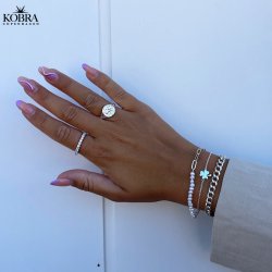 "Envy" Chunky sølv ring i organisk design