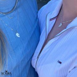 "Friends forever" veninde puslespils halskde i slv