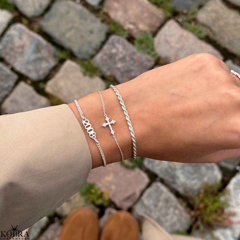 "Rope" beautiful twisted silver bracelet