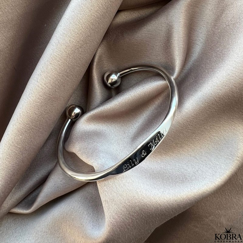 "Payton" sterling slv armbnd med din gravering