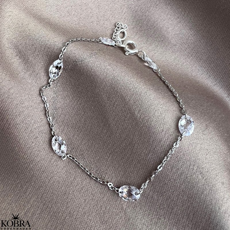 "Kimberly" silver bracelet with zirconia stones