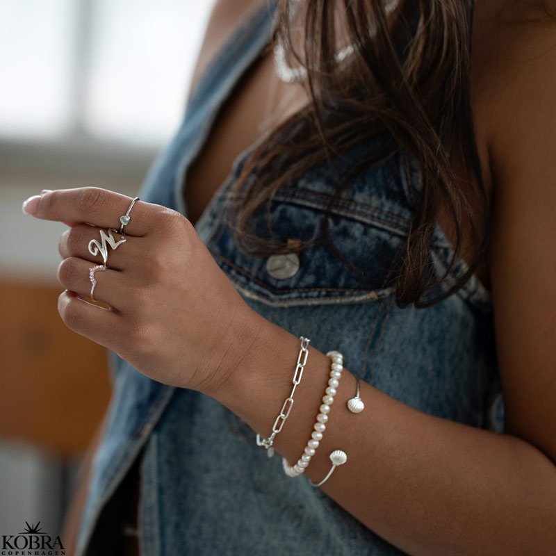 "Margrethe" classic pearl bracelet with freshwater pearls