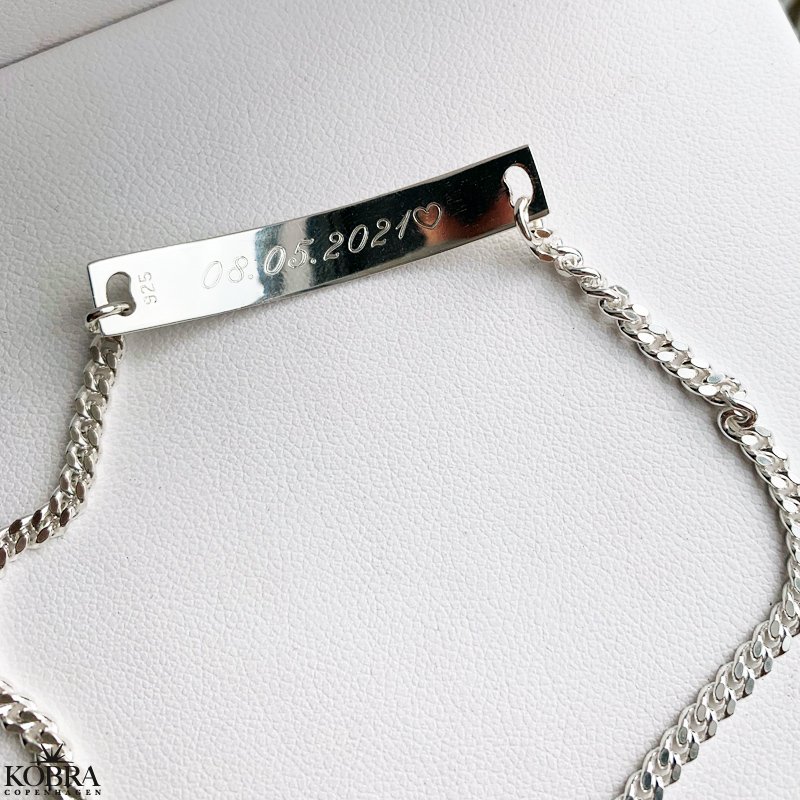 "Liverpool" slv armbnd med 4 mm panzer kde inklusiv gravering