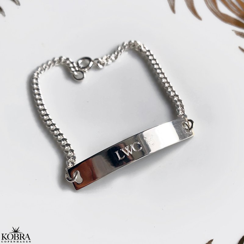 "Liverpool" slv armbnd med 4 mm panzer kde inklusiv gravering