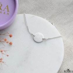 Studenterarmb�nd med panzerk�de i sterling s�lv