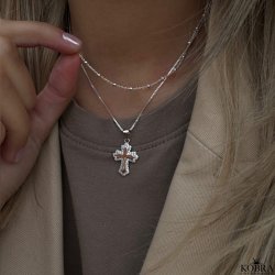 "Ellie" silver necklace / choker with silver balls