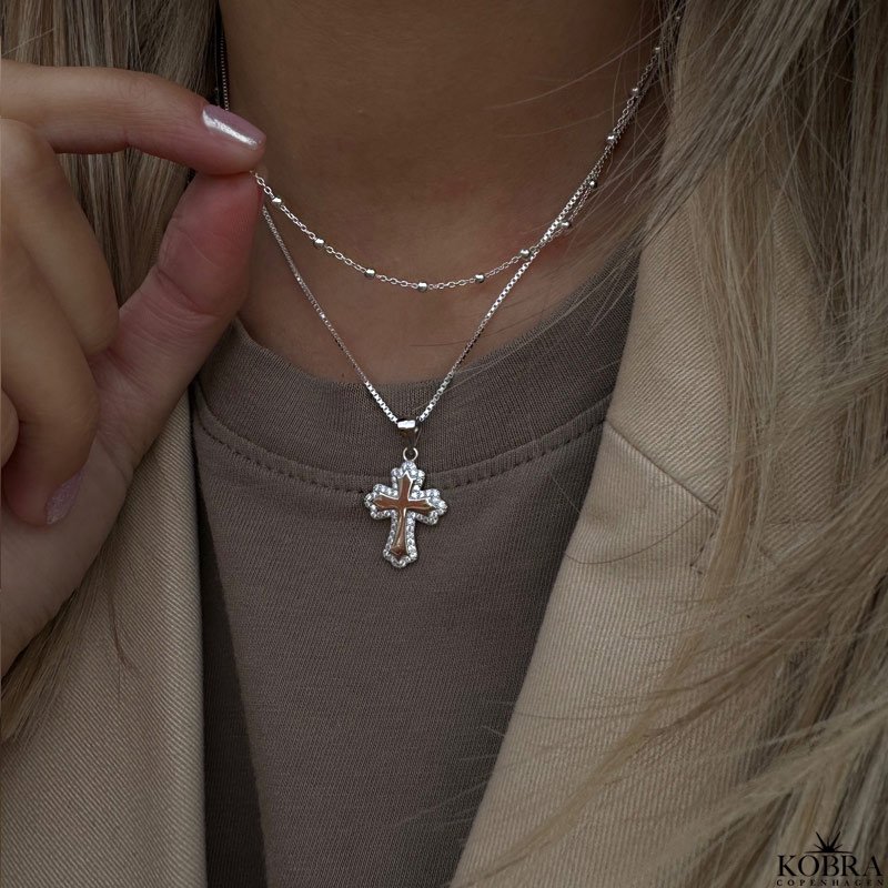 "Ellie" silver necklace / choker with silver balls