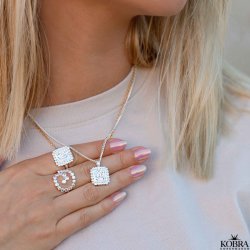 "Moondust" silver necklace with moon and stars