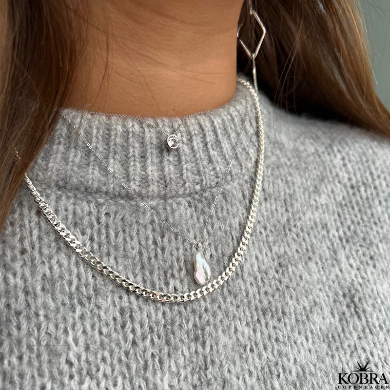 "Clinton" 4 mm. chain in silver or gold-plated