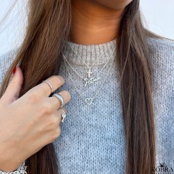 "Louisiana" sterling slv navnehalskde