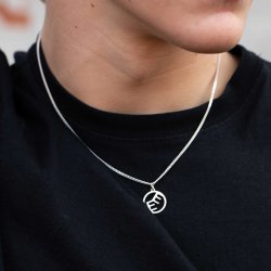 "Close To You" Hndlavet slv herre smykke med dine bogstaver