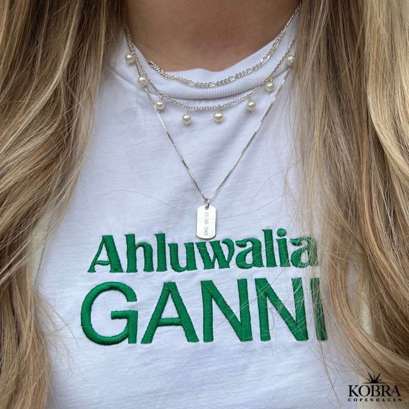 "Heather" Dogtag i slv med gravering