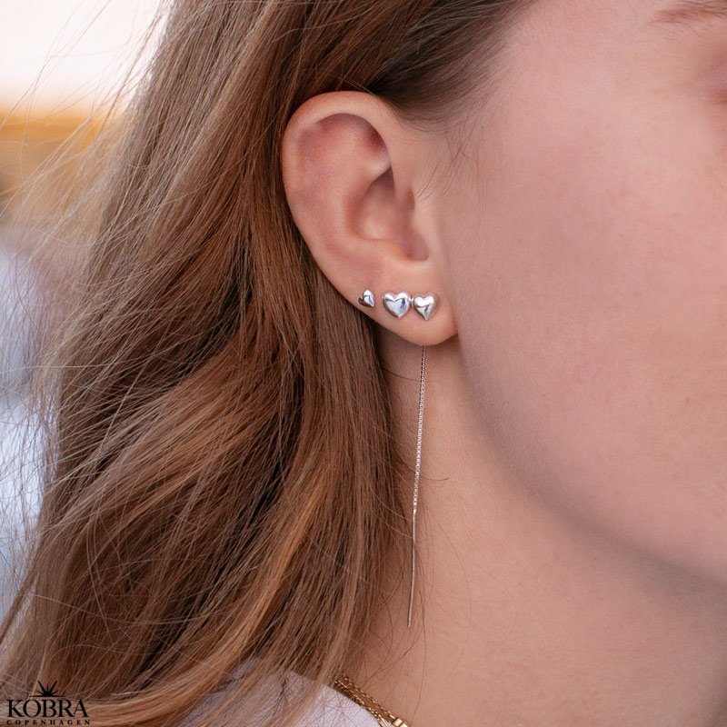 "Liva" mini restikker med sm slvhjerter