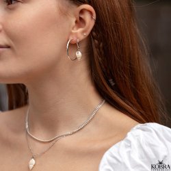 "Stardust" silver star earrings