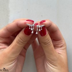 "Nora" slv reringe med hngende drbe-sten