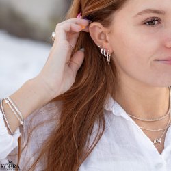 "Millie" sm sterling slv hoops