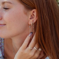 "Lisa" rehnger i sterling slv med "diamant"